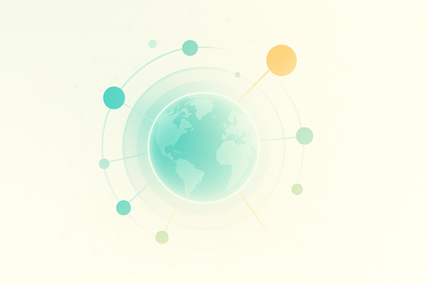 Global connectivity illustration